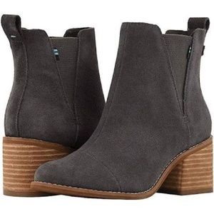 Toms Grey Suede Esme Boots